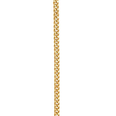 14K Yellow Gold .42 mm Carded Curb Chain 24 Inch