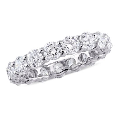 Allura 3.95 CT. Diamond Eternity Anniversary Ring in 18k White Gold ...