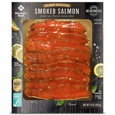 Member's Mark Smoked and Flame Roasted Norwegian Salmon Slices (10 oz.) - Sam's  Club
