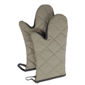 RITZ Flame-Resistant Pyrotex Oven Mitt, Beige (Choose Your Size)