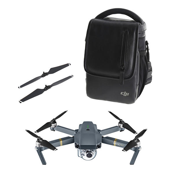 DJI Mavic Pro Bundle (Drone, Bag, Extra Props)