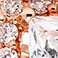 Rose Gold, variant on 1.00 CT. T.W. Princess Diamond Halo Bridal Set in 14K Gold