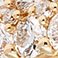 Yellow Gold, variant on 1.00 CT. T.W. Three Row Diamond Band Set in 14K Gold