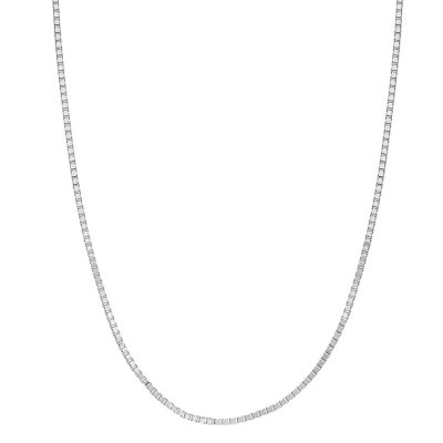 Adjustable Box Link Chain Necklace, .85mm in 14K Gold - Sam's Club