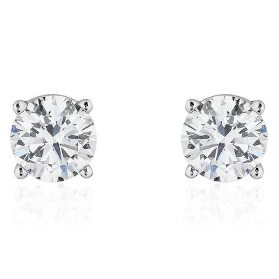 Superior Quality VS Collection 1.0 CT. T.W. Round Diamond Studs in 18K ...