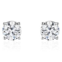 Superior Quality Collection 1.0 CT. T.W. Round Diamond Studs in 18K Gold (I, VS2)