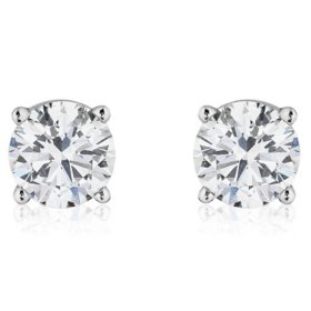 Superior Quality VS Collection 2 CT. T.W. Round Diamond Studs in 18K Gold (I, VS2)
