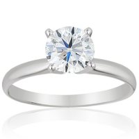 Superior Quality Collection 0.50 CT. T.W. Round Diamond Solitaire Ring in 18K Gold (I, VS2)