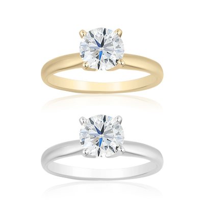 1.00 CT. T.W. Round Cut Solitaire Diamond Ring in 18K Gold - Sam's Club