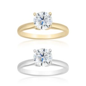 1.00 CT. T.W. Round Diamond Solitaire Ring in 18K Gold