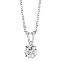 Superior Quality Collection 0.50 CT. T.W. Round Diamond Pendant in 18K Gold (I, VS2)