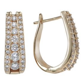 1.49 CT. T.W. Diamond Earrings in 14K Yellow Gold (I, I1)