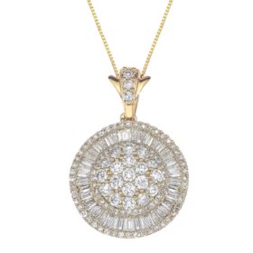 1.98 ct. t.w. Diamond Pendant in 14k Yellow Gold (I, I1)