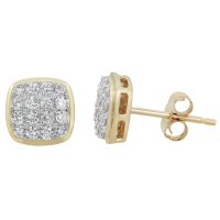 0.50 CT. T.W. Diamond Earrings in 14K Yellow Gold
