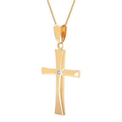 Cross hot sale chain necklace