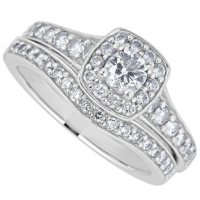 1.25 CT. T.W. Diamond Engagement Ring Set in 14K White Gold (H-I, I1)