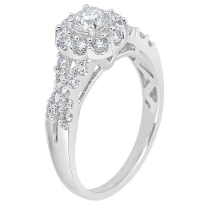 1.0 CT. T.W. Diamond Engagement Ring in 14K White Gold (H-I
