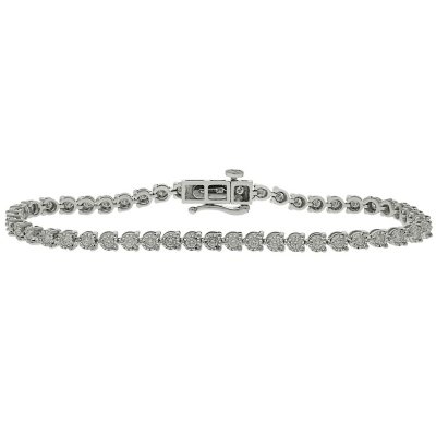 Round Diamond Miracle Tennis Bracelet in 14K Gold (I/I1) - Sam's Club