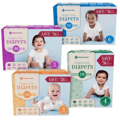 diapers at sams