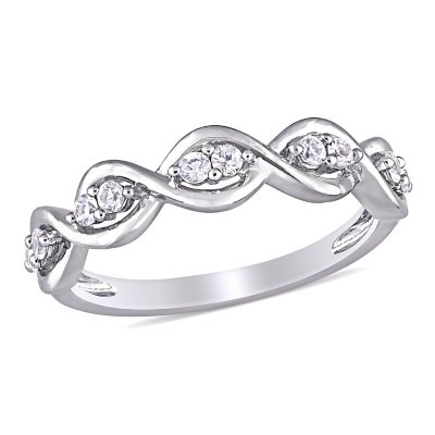 14k white gold on sale infinity ring