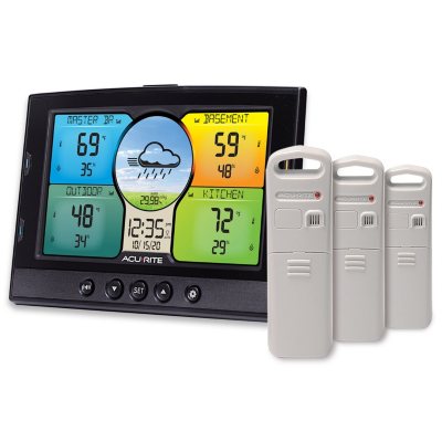 AcuRite Indoor & Outdoor Multi-Sensor Weather Station with 3 Temperature  and Humidity Sensors - Sam's Club