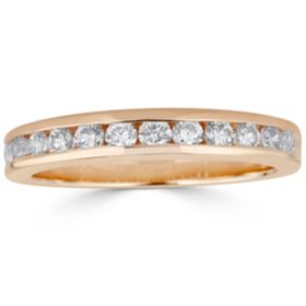 0.50 CT. T.W. 12-Stone Round Diamond Channel-Set Band Ring in 14K Gold (H-I, I1)