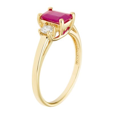 9ct gold hot sale ruby ring