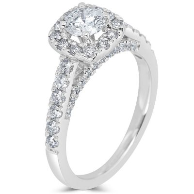 1.22 CT. T.W. Diamond Engagement Ring in 14K White Gold H I I1