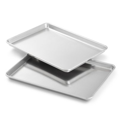 6-Pack Aluminum Jelly Roll Sheet Baking Pan, Steel Nonstick Cookie She