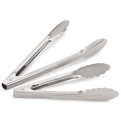 7-Inch Stainless Steel Utility Tong, Heavy Duty Small Kitchen Tongs