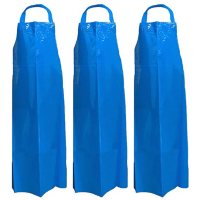 Kleen Handler Reusable Waterproof TPU Bib Apron, Blue (3pk.)