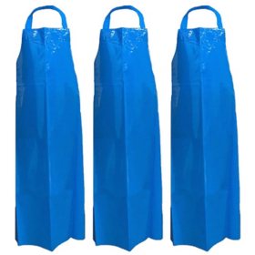 Kleen Handler Reusable Waterproof TPU Bib Apron, 3 pk. (Choose Color)