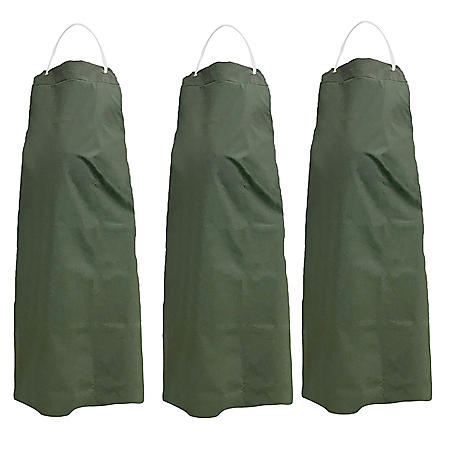 Kleen Chef Heavyweight PVC Reusable Apron for General Use and Dishwashing, Green (3pk.)