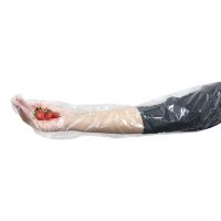 Kleen Chef Disposable Shoulder Length HDPE Gloves, Clear (35.5 Length., 200pk.)