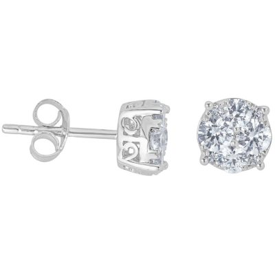 Details about   14K WHITE GOLD 0.26 CT DIAMOND STUDS 0.5 GRAMS 3.5 MM 