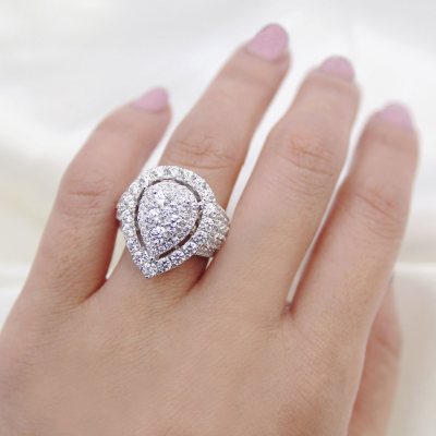 Sam's club pear shaped shop engagement ring