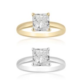 1.00 CT. T.W. Princess Cut Diamond Solitaire Ring in 18K Gold