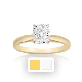 Superior Quality VS Collection 1 CT. T.W. Cushion Shaped Diamond Solitaire Ring in 18K Gold (I, VS2)