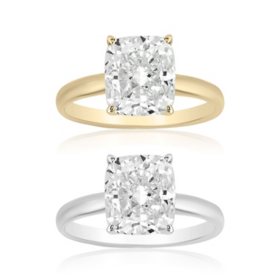 2.00 CT. T.W. Cushion Cut Diamond Solitaire Ring in 18K Gold