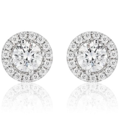 Superior Quality VS Collection 2.20 CT. T.W. Round Diamond Stud ...