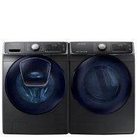 Samsung Side-by-Side Laundry Pair in Black Stainless Steel
