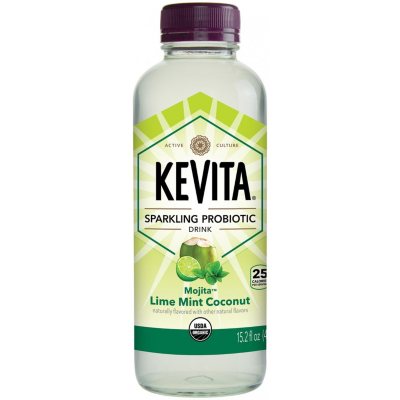 KeVita Sparkling Probiotic Drink, Mojita Lime Mint Coconut (15.2 Fl. Oz ...