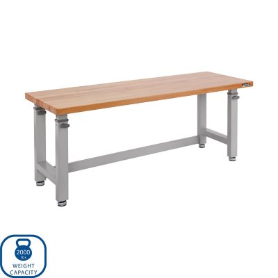 60-Inch Extra Deep Storage Table with Lower Locking Cabinet