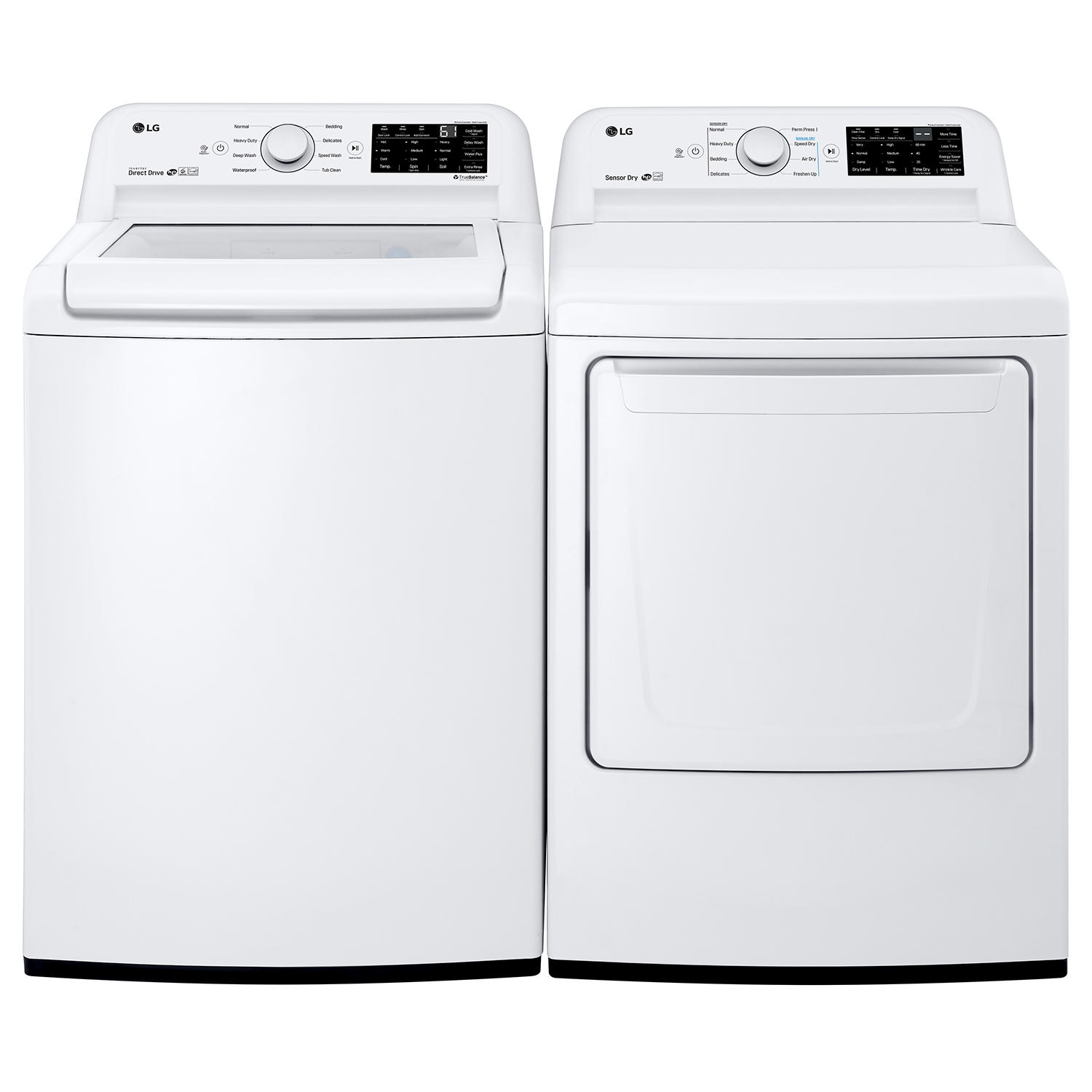 LG Ultra Capacity Top Load Washer and Dryer Suite