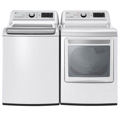 LG 5.0 cu.ft. Top Load Washer & LG 7.3 cu. ft. Electric Dryer