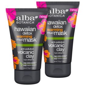 Alba Botanica Hawaiian Detox Warming Mask 4 Oz 2 Pk Sam S Club