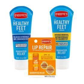 O'Keeffe's Healthy Feet and Lip Repair Variety Set