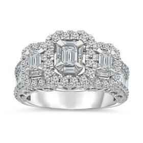Superior Quality VS Collection 1.73 CT. T.W. Cushion Shaped Diamond  Engagement Ring in 18K Gold (I, VS2) - Sam's Club