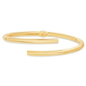 14K Yellow Gold Bypass Bangle