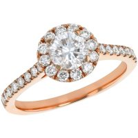 S Collection Bridal 1.25 CT. T.W. Diamond Halo Ring in 14K Gold (I1, H-I)